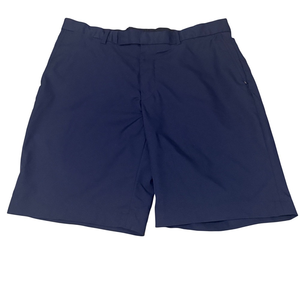 RLX Ralph Lauren Mens Navy Blue Golf Shorts Size 35 Polyester Performance